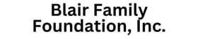 Blair Family Foundation, Inc. logo.