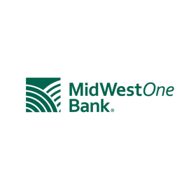 MidWestOne Bank logo.