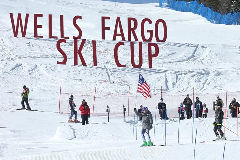 Wells Fargo Ski Cup Sign