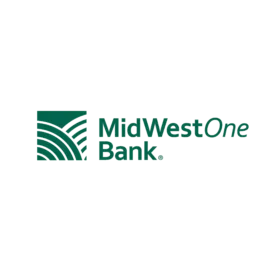 MidWestOne Bank logo.
